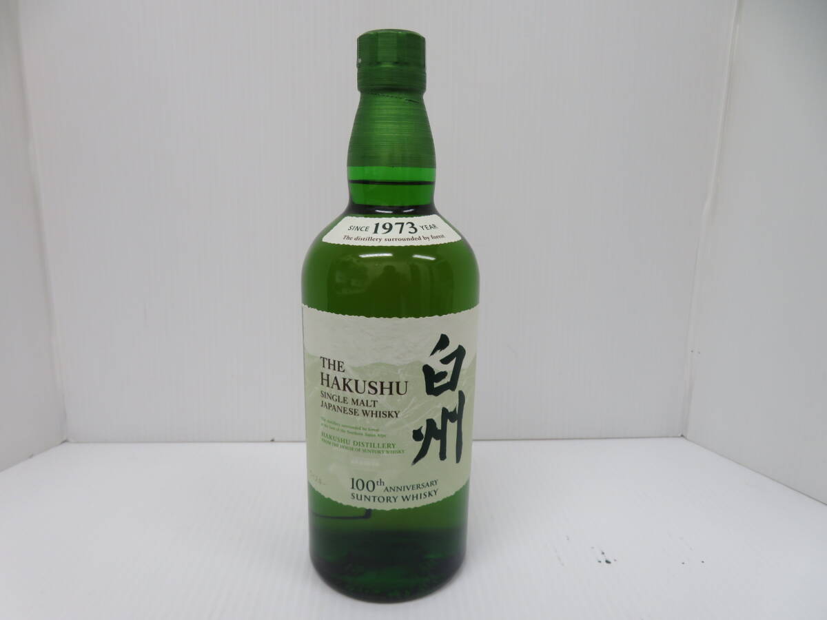 サントリー　白州　NV　シングルモルトウイスキー　100周年記念ボトル　未開栓　700ｍｌ　43％　Hakushu　　　　　063