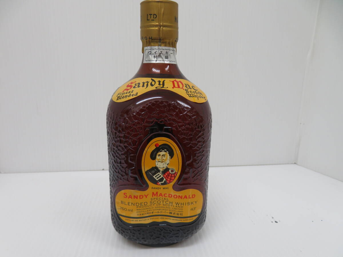 古酒　サンディ　マクドナルド　スコッチ　ウイスキー特級　未開栓　750ｍｌ　43％　Sandy Macdonald　　　　　　　064