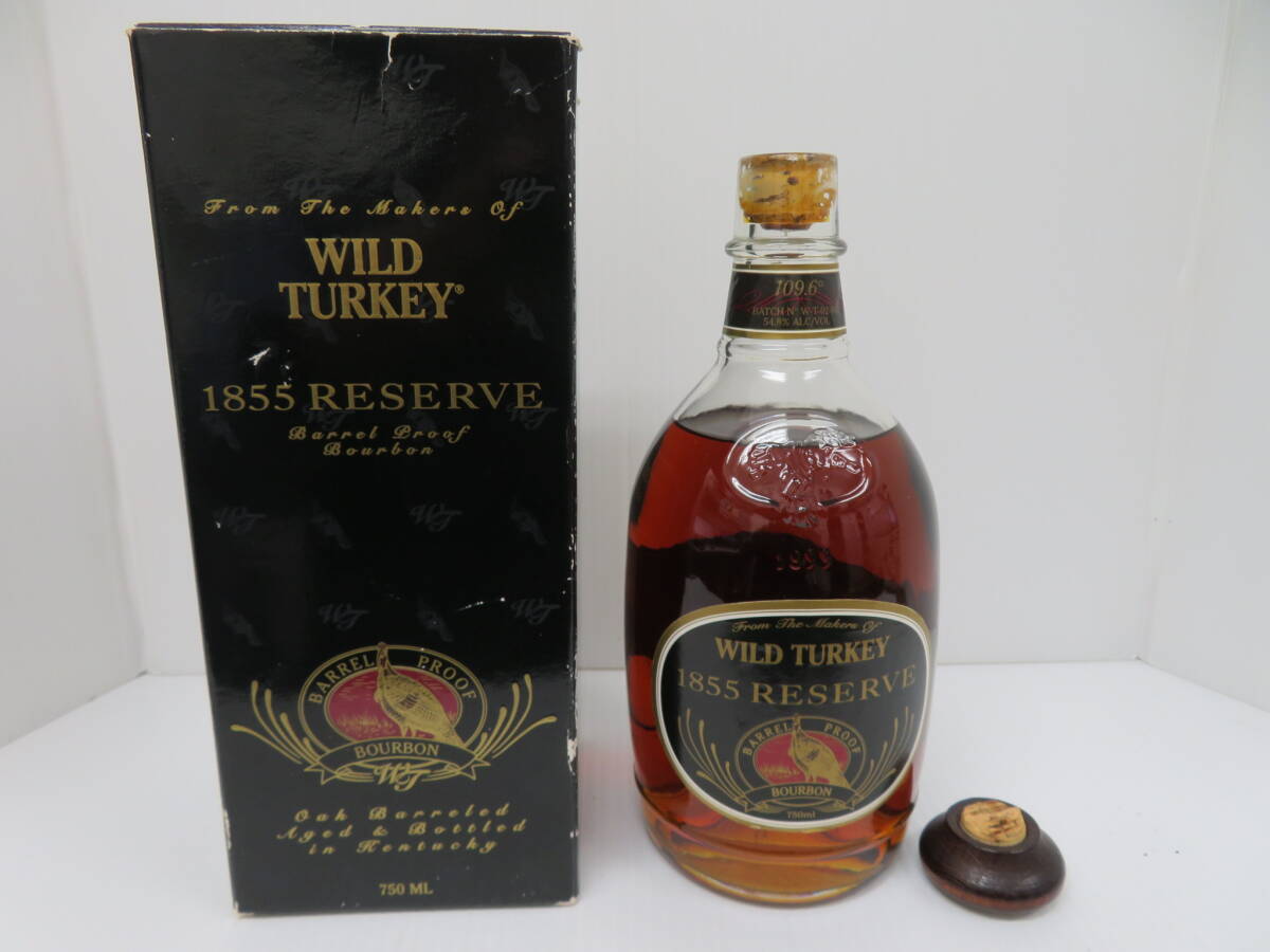 ワイルドターキー　1855　リザーブ　バーボン　コルク折れ　未開栓　750ｍｌ　54.8％　箱付　Wild Turkey　Reserve　　　　　067