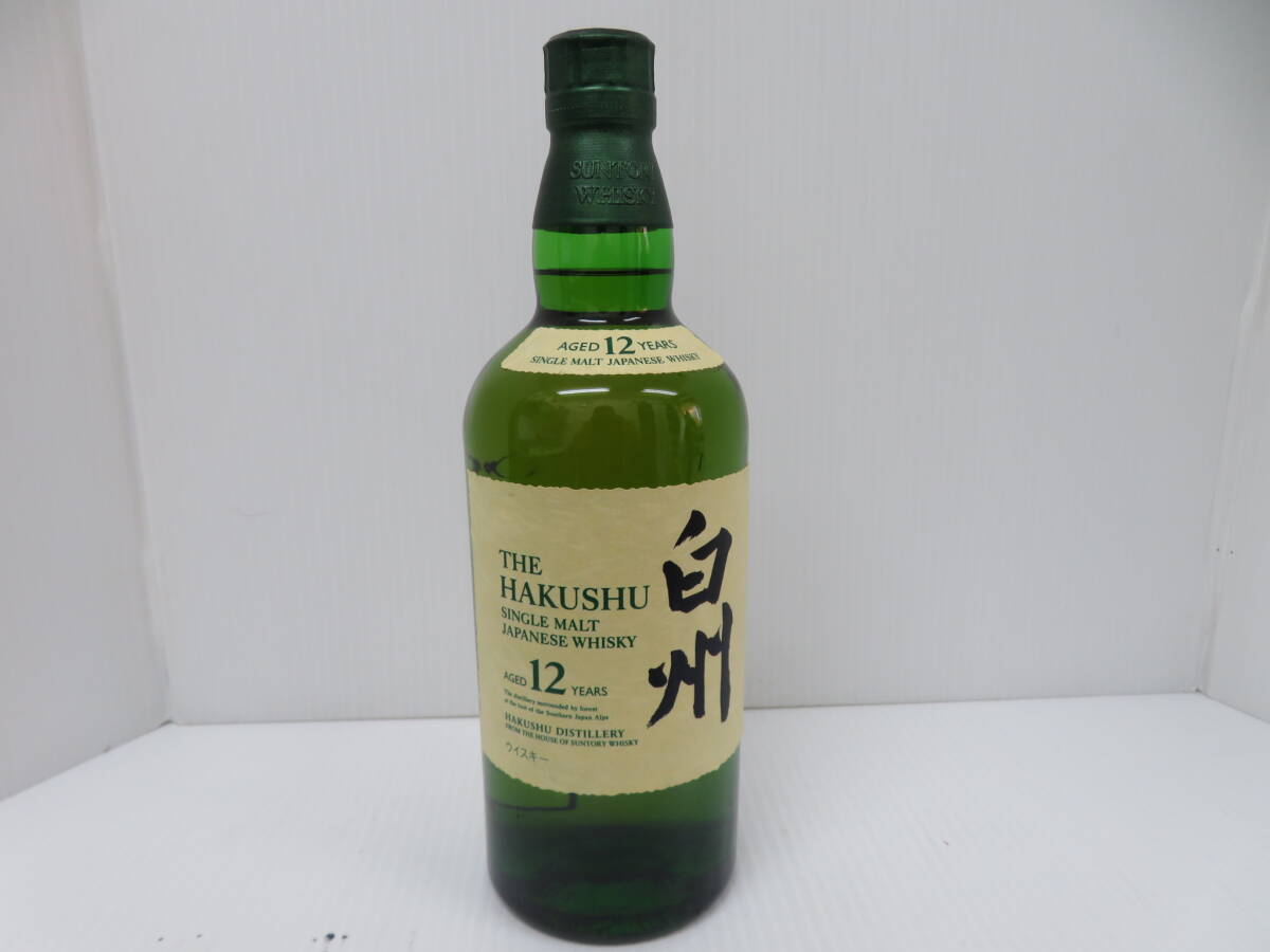 サントリー　シングルモルト　ウイスキー　白州　12年　未開栓　700ｍｌ　43％　Hakushu　　　　　　　　　093