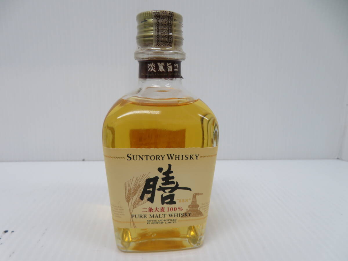 サントリー　ウイスキー　膳　ピュアモルト　二条大麦100％　未開栓　180ｍｌ　40％　　　　　　　　147