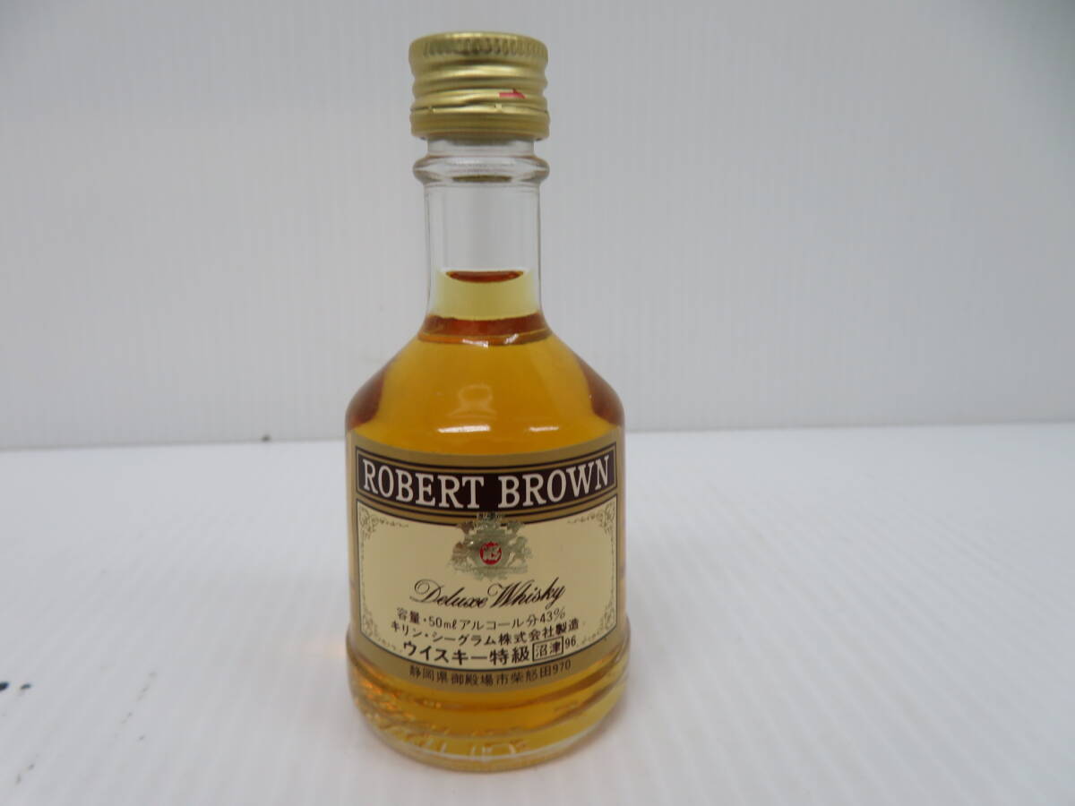 古酒　キリンシーグラム　ロバートブラウン　ウイスキー特級　沼津96　ミニボトル　未開栓　50ｍｌ　43％　Robert Brown　　　　　　　150