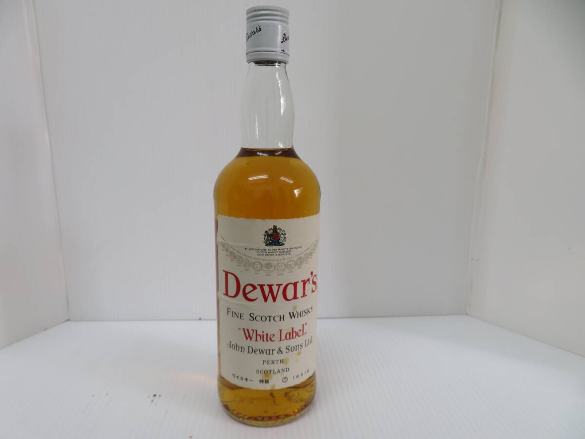 デュワーズ　ホワイトラベル　スコッチ　ウイスキー特級　旧ボトル　未開栓　750ｍｌ　43％　Dewar's White Label　　　　　　　　156