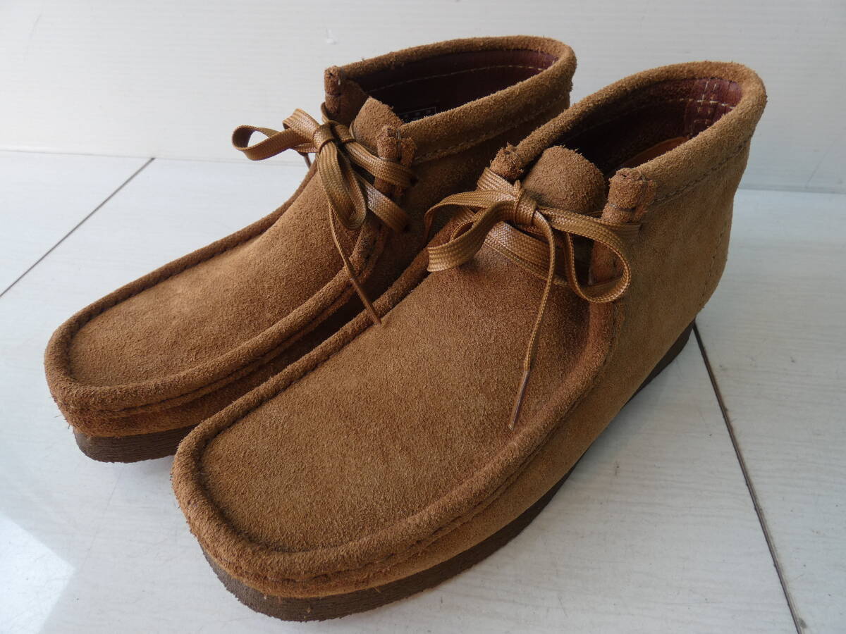★Clarks クラークス ワラビーブーツ モカシン キャメル サイズ40 　　 M05158