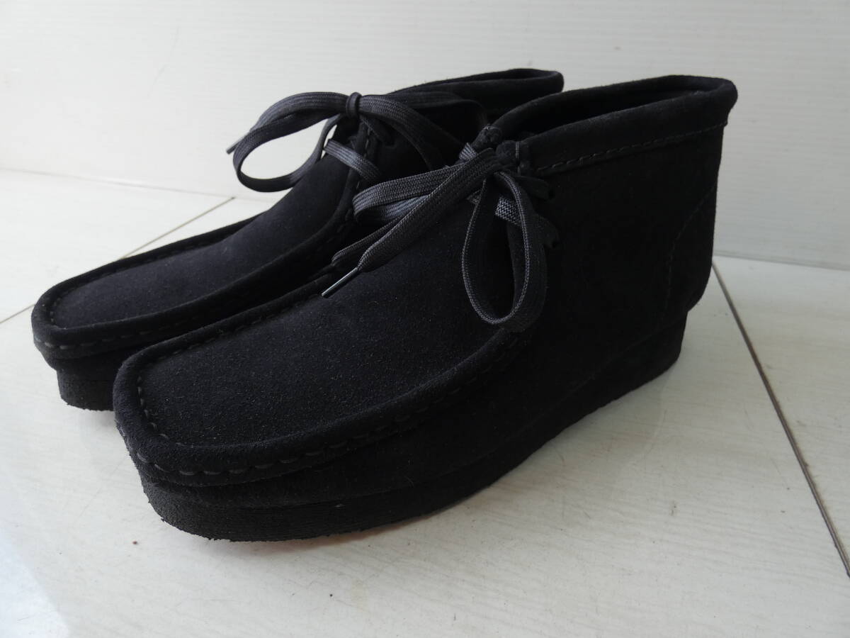 ★Clarks クラークス ワラビーブーツ モカシン ブラック サイズ40 　　 M05159