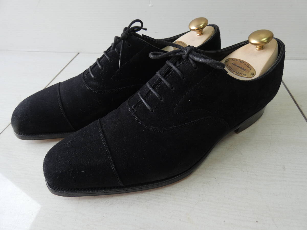 ★EDWARD GREEN エドワードグリーン スエードシューズ ブラック サイズ7 1/2 　　 M05162