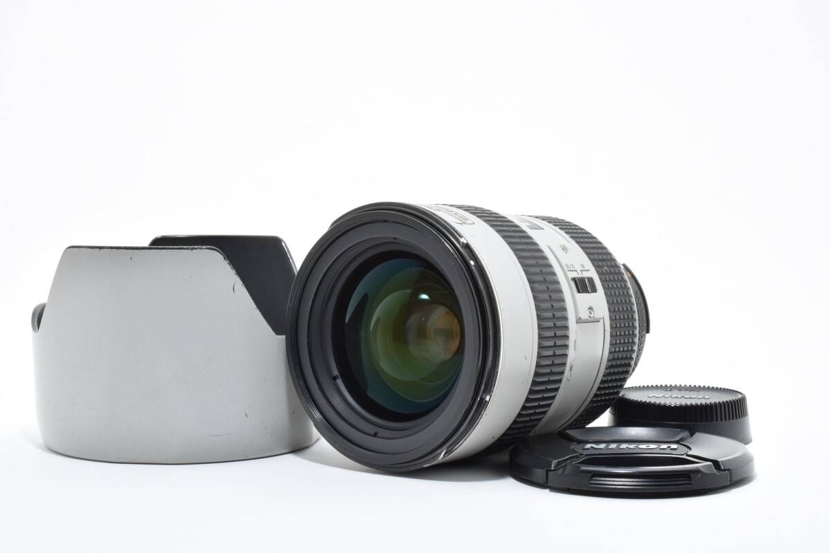 【動作品・光学良好】Nikon NIKKOR AF-S 28-70mm F2.8D　フード付き　ライトグレー　No.1070