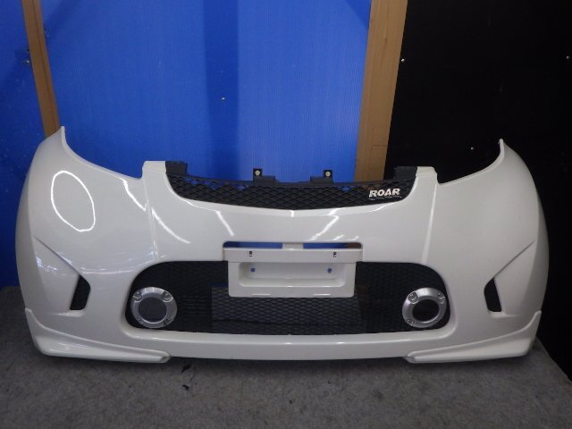 【E】 三菱純正 オプション ROAR フロントバンパー HA1W i アイ HA3W i-MIEV アイミーブ ロア W13 ホワイトパール