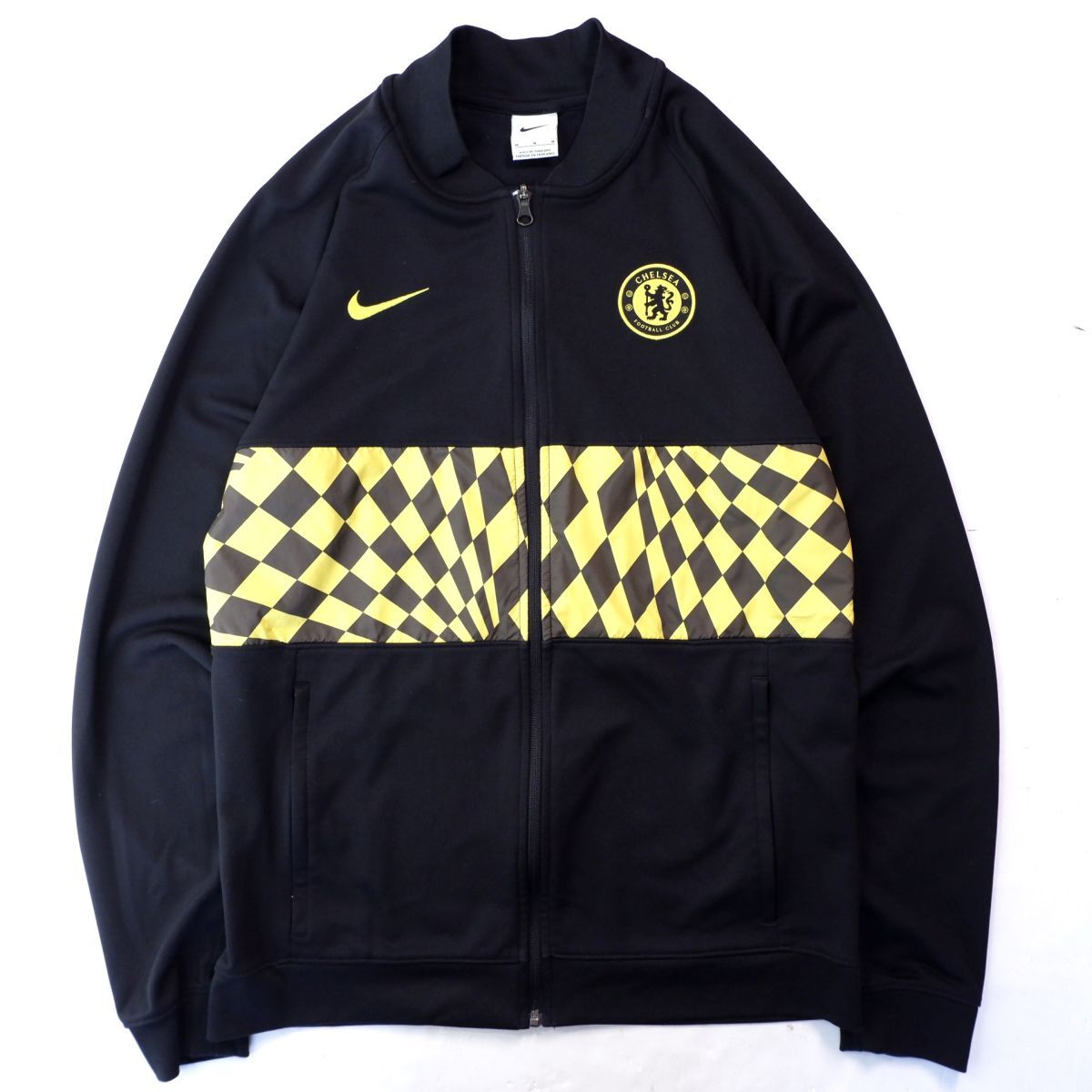 海外企画★ NIKE ナイキ Chelsea F.C. チェルシー チェック柄 トラック ジャケット ジャージ M サッカー プレミアリーグ イングランド