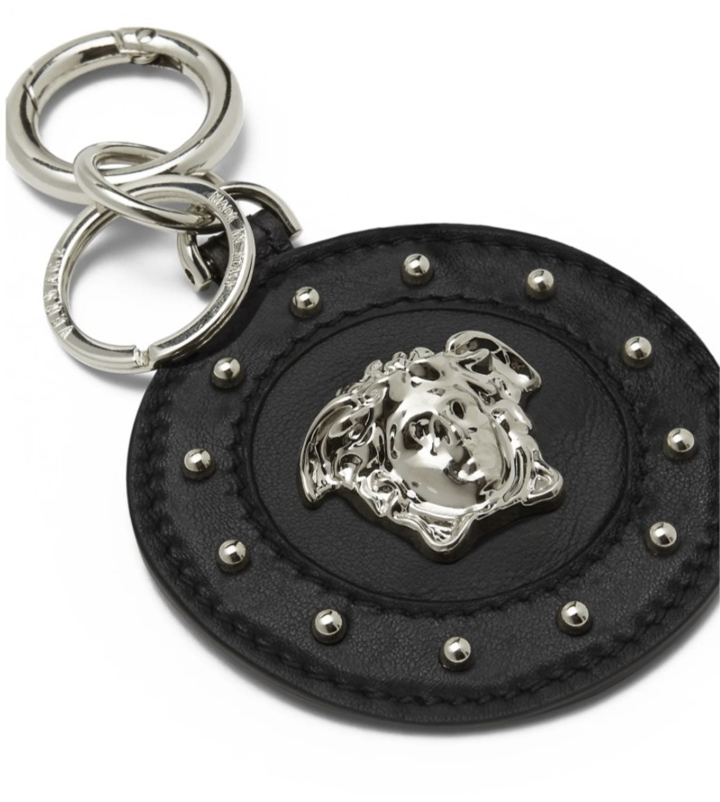 新品正規品【VERSACE】メドゥーサ キーリング レザー