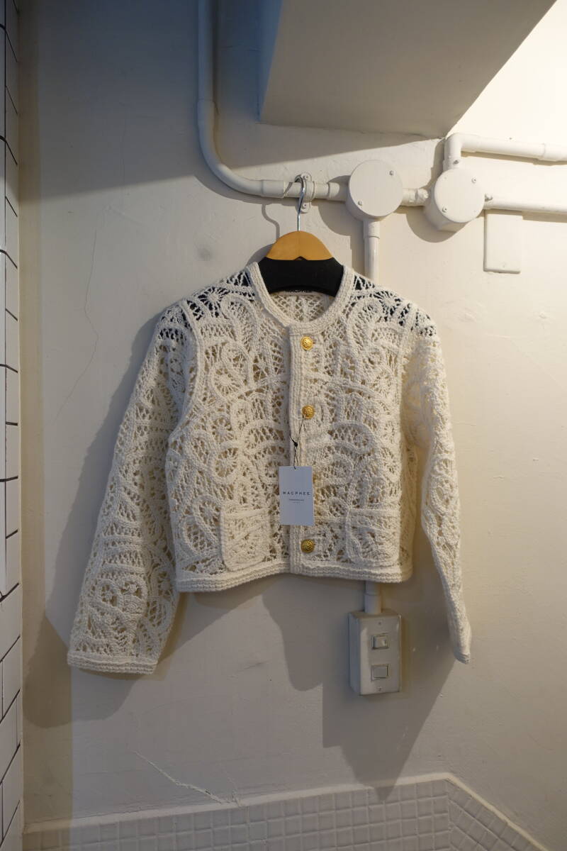 ◎マカフィー　MACPHEE ニット　カーディガン　未使用　サイズS　24AW　定価55000円