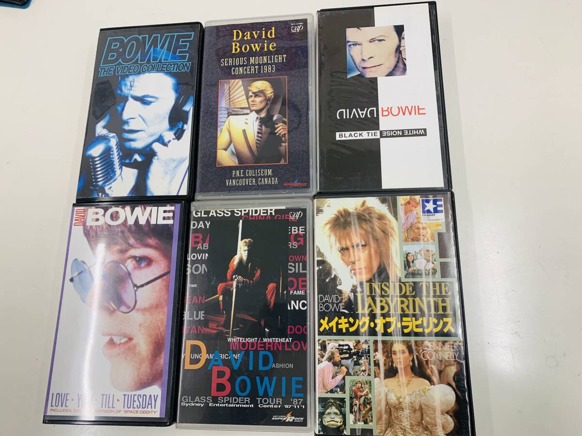 ☆【VHSビデオ】　DAVID BOWIE デヴィッド・ボウイ　「グラス・スパイダー・ツァー'87」他6本 ＜中古＞