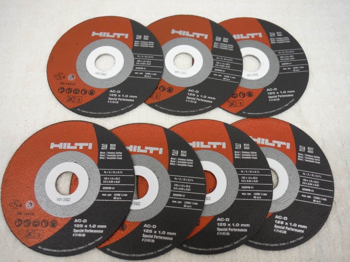 ○BFb　HILTI　ヒルティ　切断砥石　AC-D　125x1.0x22.23 SP　7枚セット　未使用　鳥取県　引取歓迎