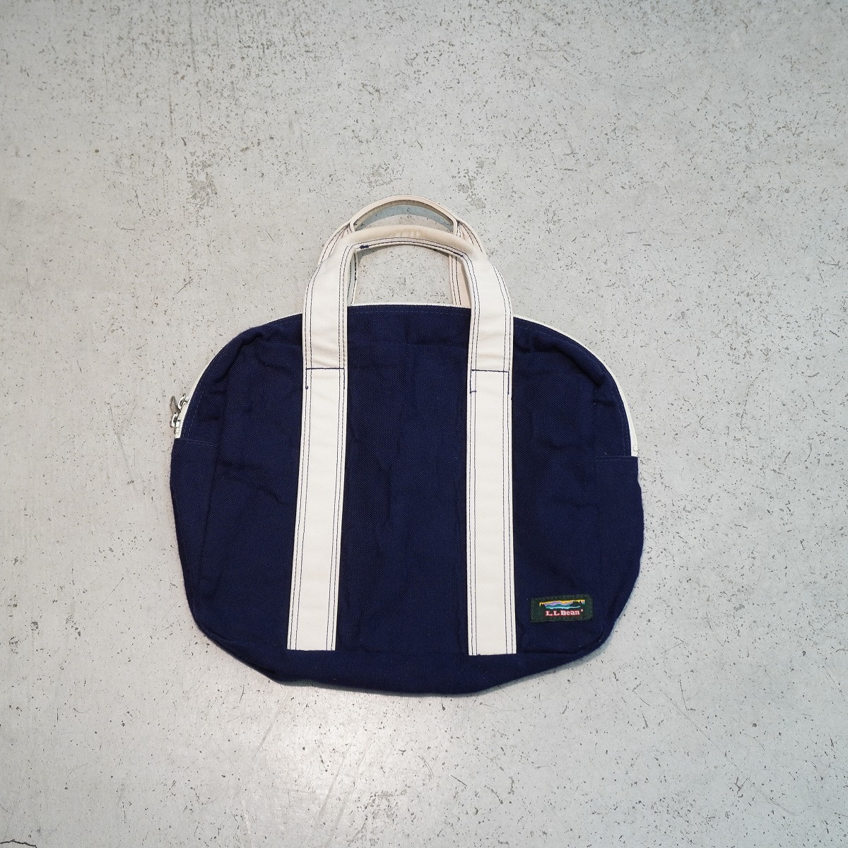 90S L.L.Bean LLBEAN エルエルビーン トート バッグ 紺 ●★4