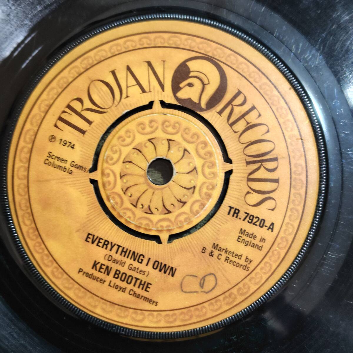 Sweet Cover Everything I Own Ken Boothe from Trojan Records