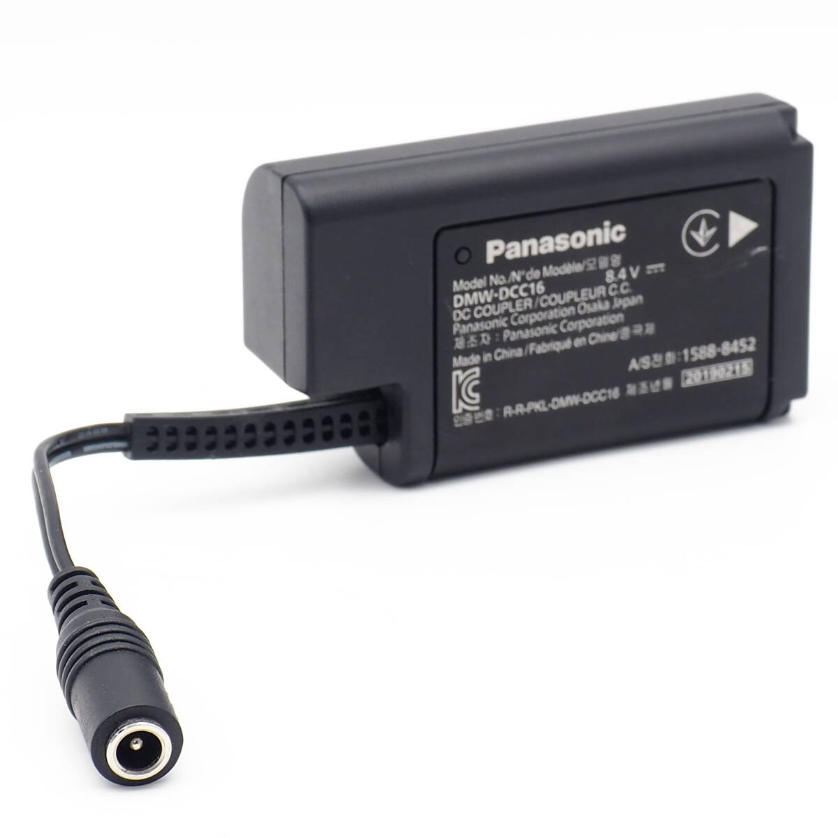 Panasonic LUMIX DC-S1 S1H S1R 対応 ACアダプター DMW-AC10 接続用 DCカプラー DMW-DCC16 [DMW-BLJ31バッテリーカメラ用] 中古良品格安！