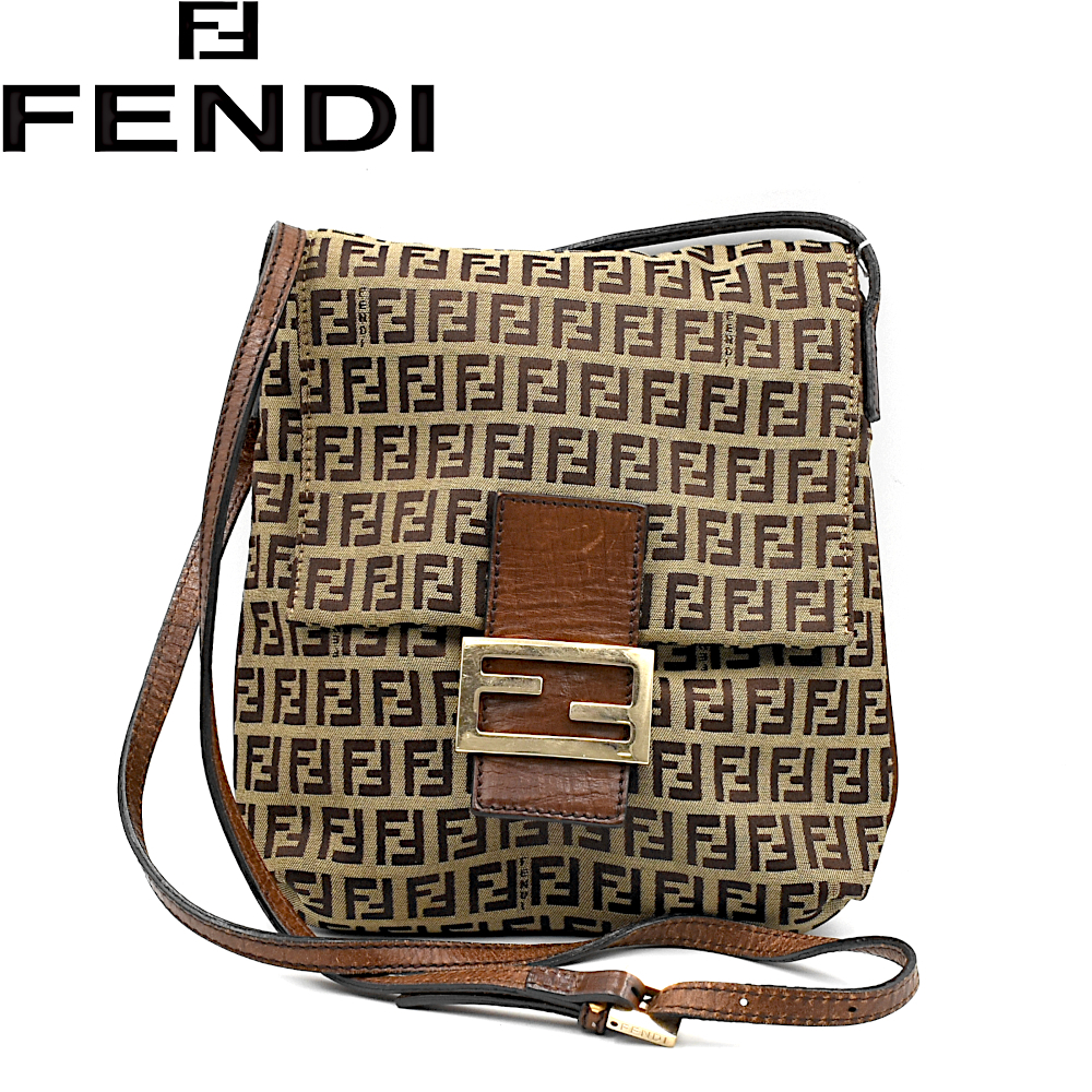 【A02663】FENDI フェンディ ズキーノ柄 ショルダーバッグ