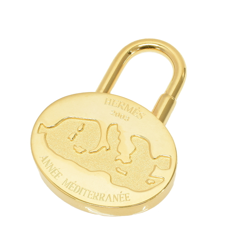 【A01036】美品 HERMES エルメス 2003年限定 地中海 カデナ ゴールド 195-00