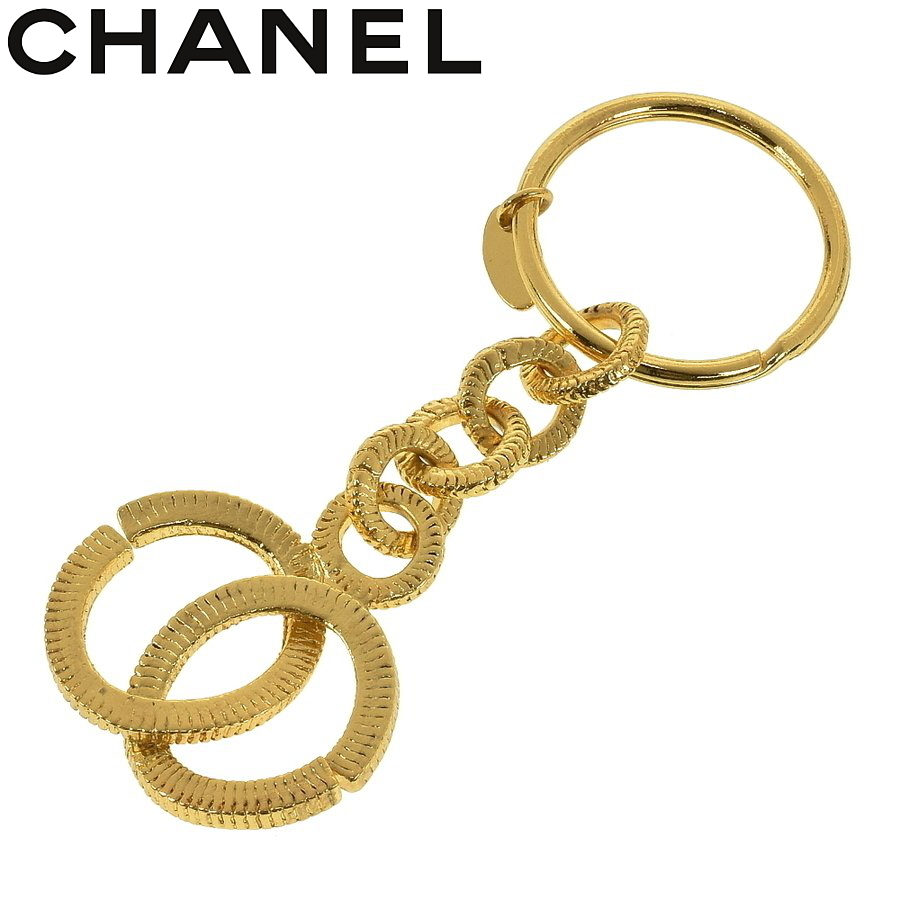 【A01051】CHANEL シャネル ココマーク キーホルダー ゴールド 2580-0