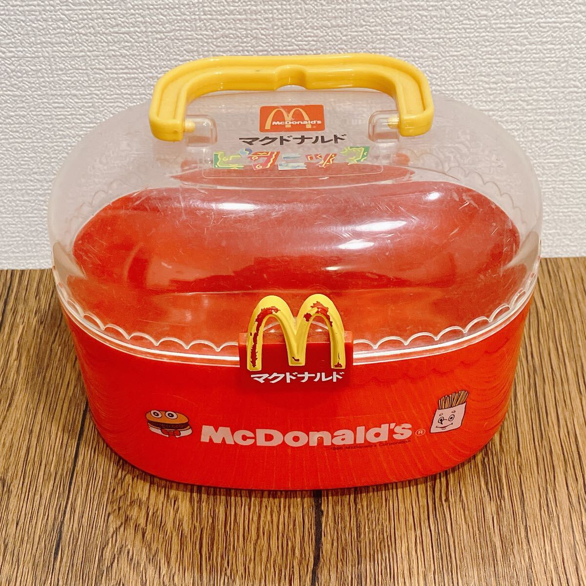 【ケースのみ】マクドナルド ピクニックセット　ごっこ遊び　おままごと　マック　レトロ　当時物　レア