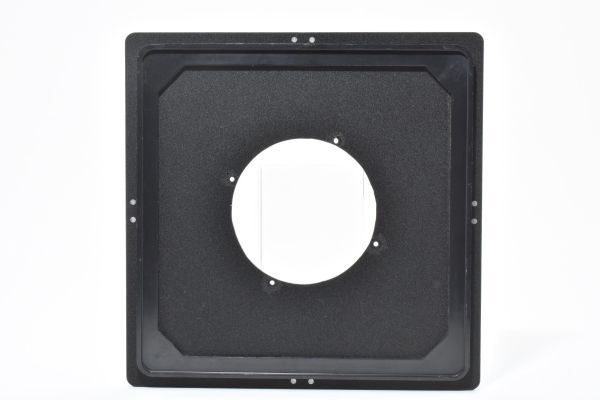 RU596★メーカー不明 大判カメラ レンズボード 内径約3.4cm 9/7x9.8　