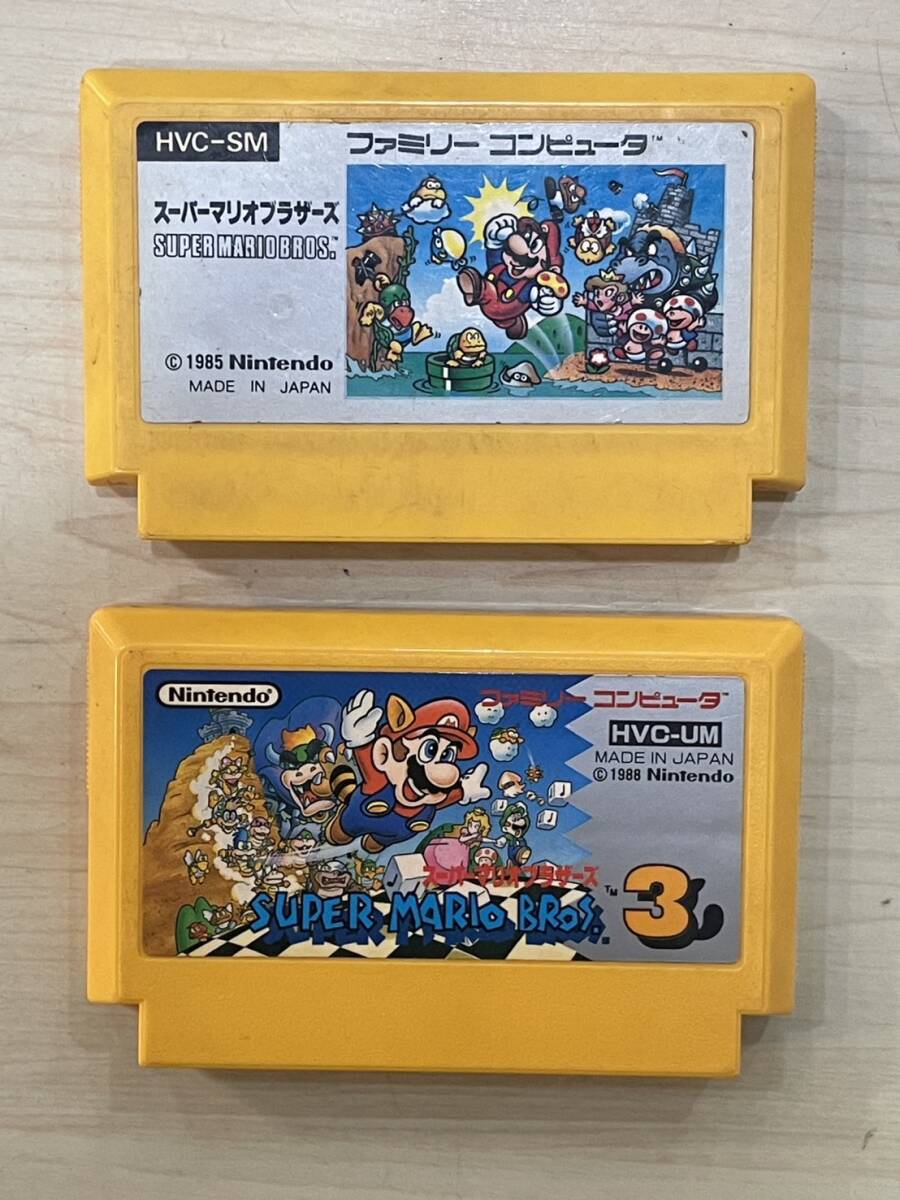 ファミコンソフト2本　スーパーマリオブラザーズ　スーパーマリオブラザーズ3 