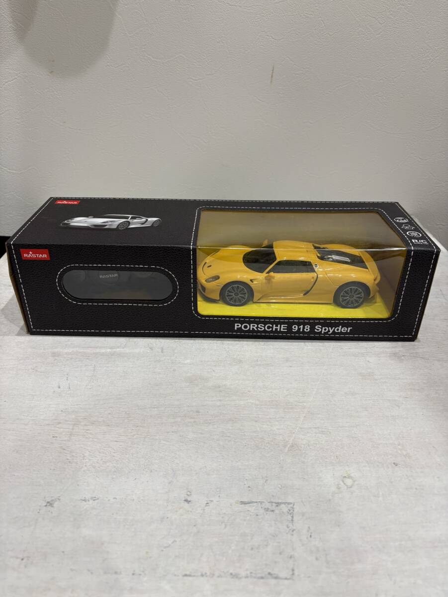 【新品未開封】PORSCHE 918 Spyder ポルシェ スパイダー 1/24モデルカー イエロー