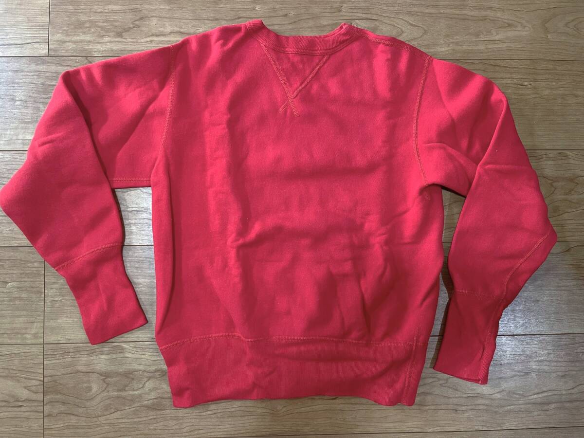 【Denime/ドゥニーム】【フラットシーマ、丸胴、両V】赤色スウェットMサイズ