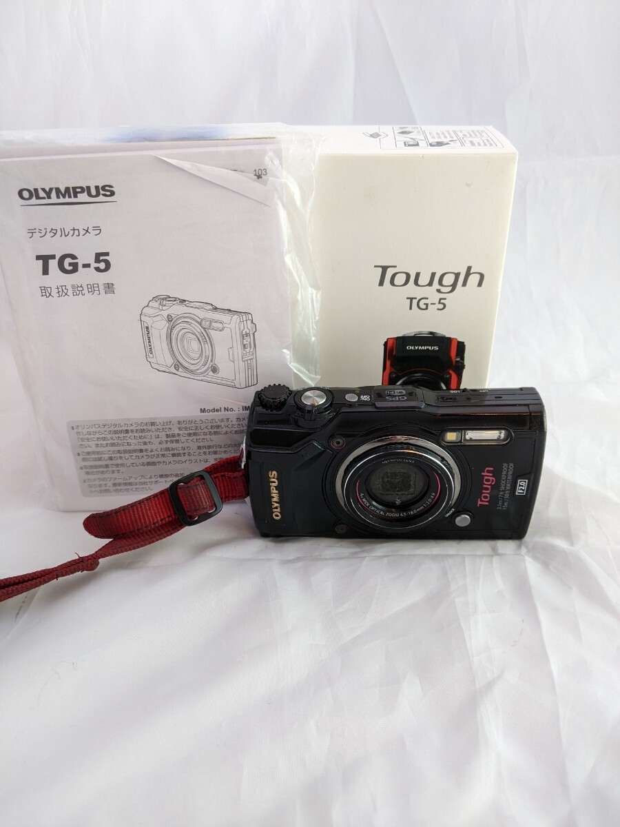 ★実用美品★OLYMPUS オリンパス Tough TG-5 IM005 コンパクトデジタルカメラ バッテリー付き　元箱付き #92402★