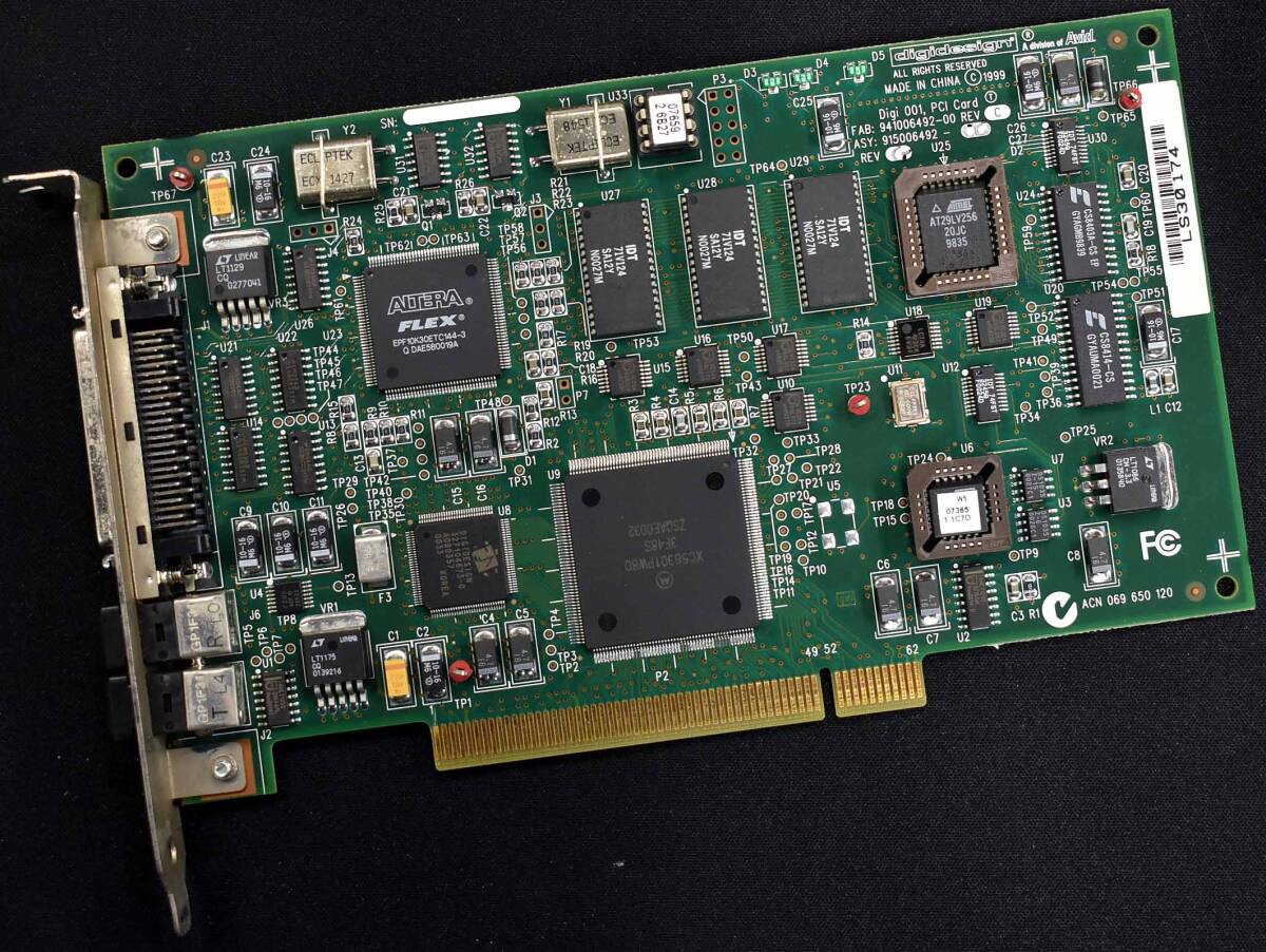 digidesign Digi 001 PCI Card AUDIO INTERFACE 941006492/915006492 00 REV C ドライバーソフト付 オーディオインターフェース (管:PXC0