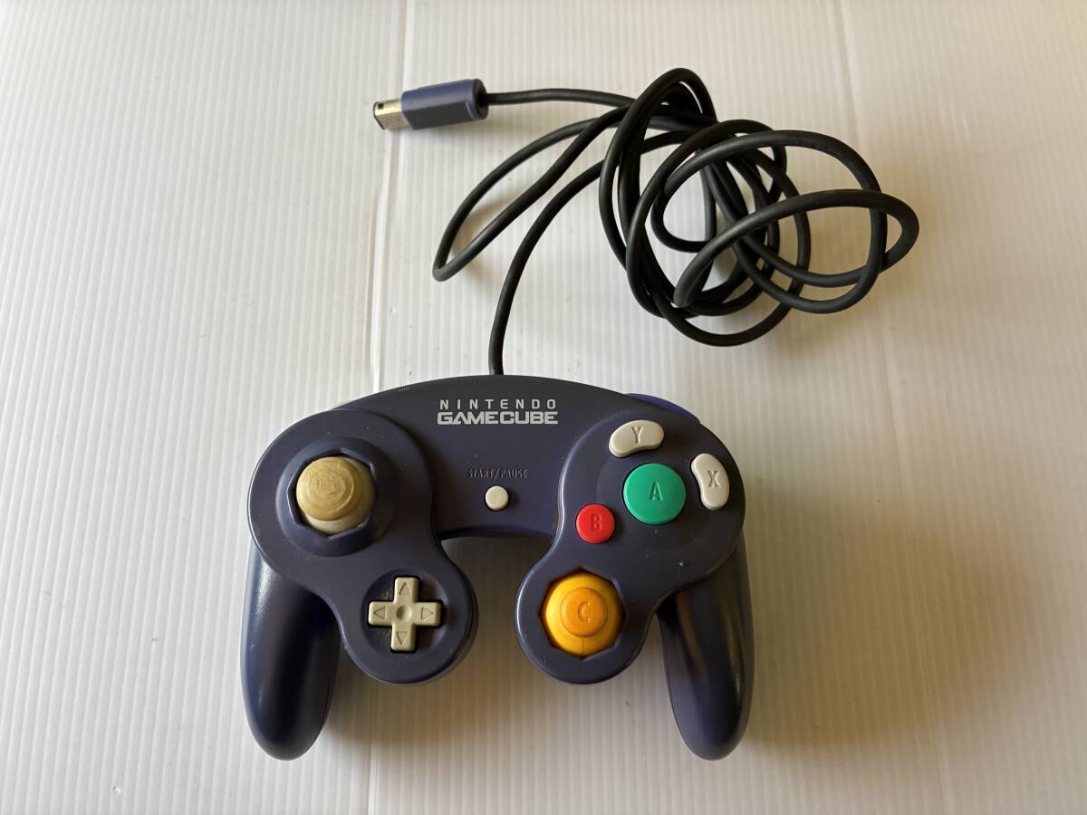 1000円スタート 任天堂 GC ゲームキューブ コントローラー DOL-003 紫