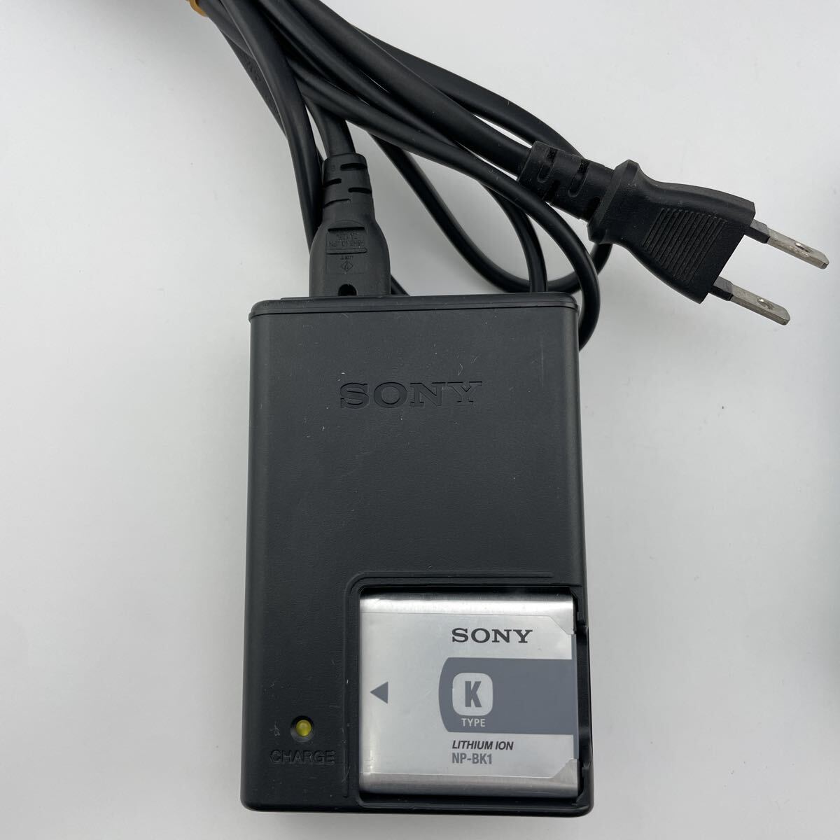 【動作確認済】送料無料　返金保証　NP-BK1 SONY 純正　バッテリー　膨張無し　満充電後計測4.14V 充電器　BC-CSKA