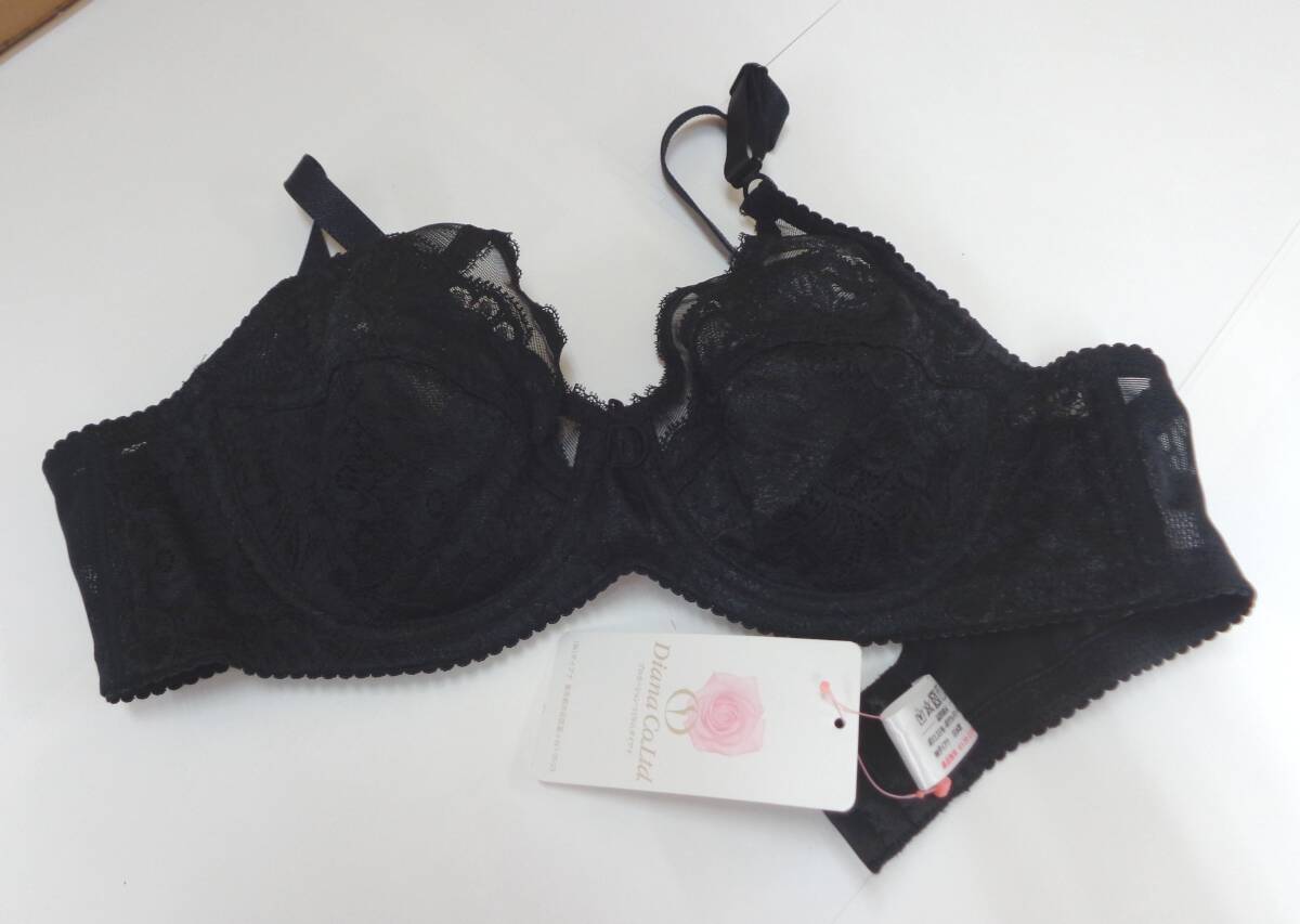 K21★ダイアナ　ブラジャー ブラックフォーマル　B70★未使用タグ付