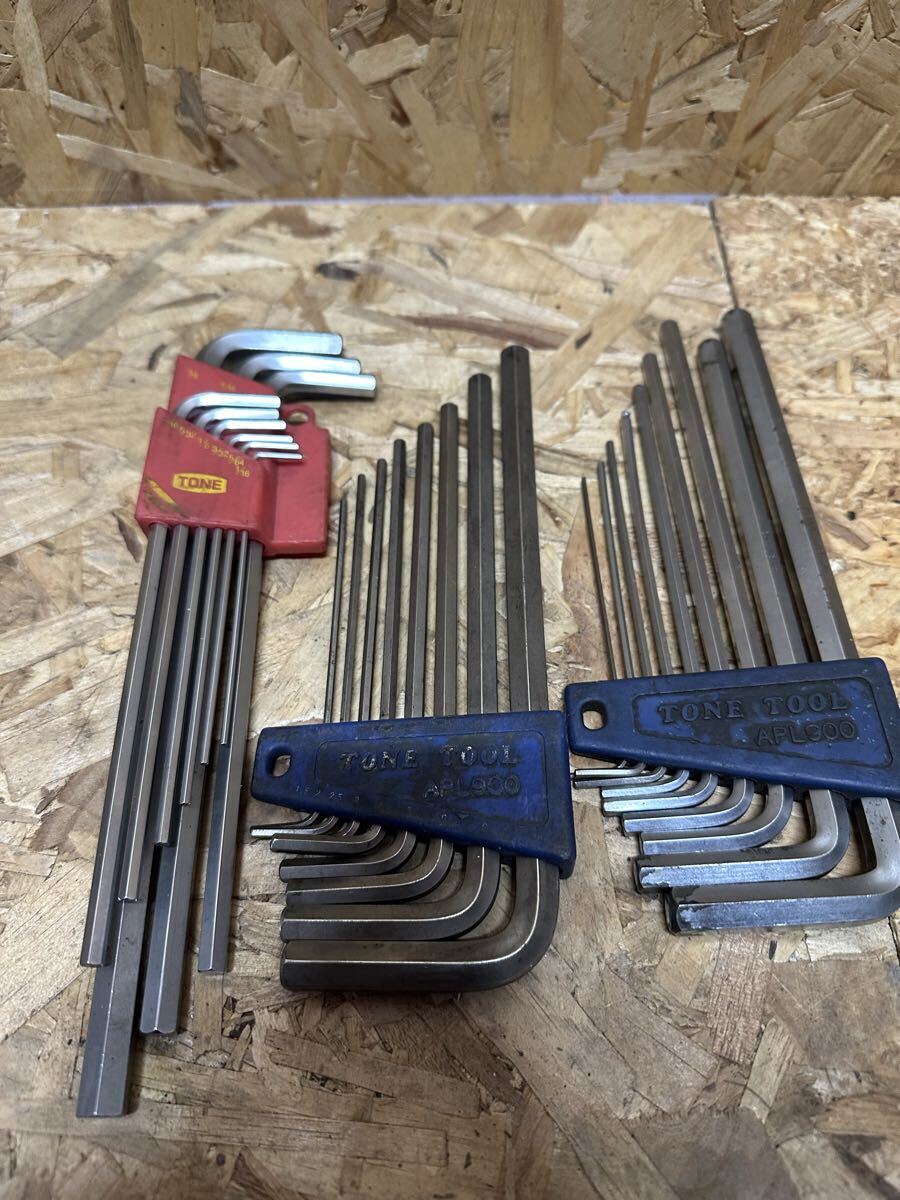 TONE トネ 六角レンチ セット 3セット 工具 中古