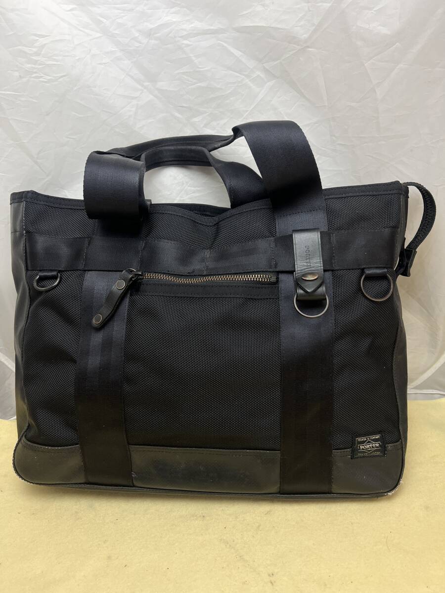 ポーター PORTER ヒート HEAT カバン 吉田鞄 ビジネスバッグ トートバッグ ハンドバッグ ブリーフケース メンズ A4可 黒　通勤　通学