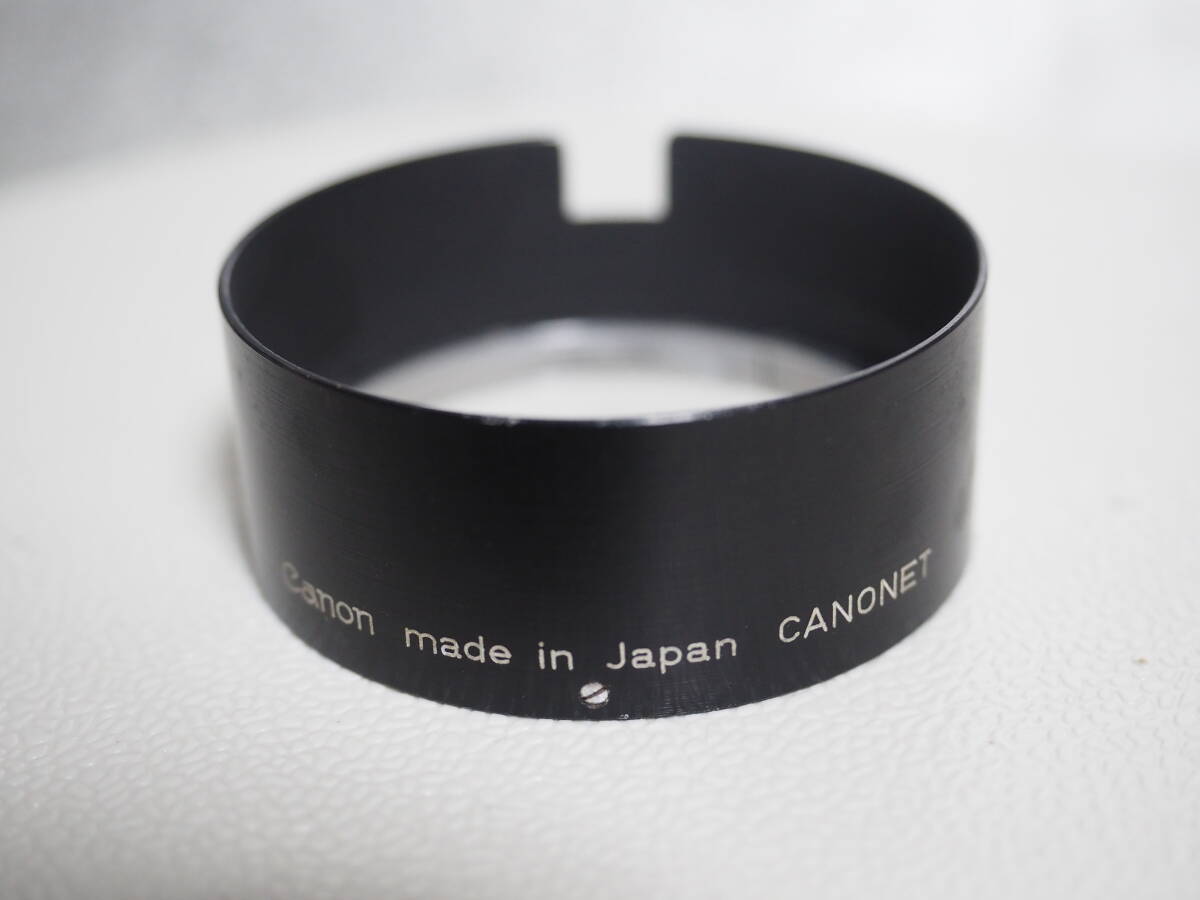 希少！　キヤノン　キャノネット用　メタルレンズフード　