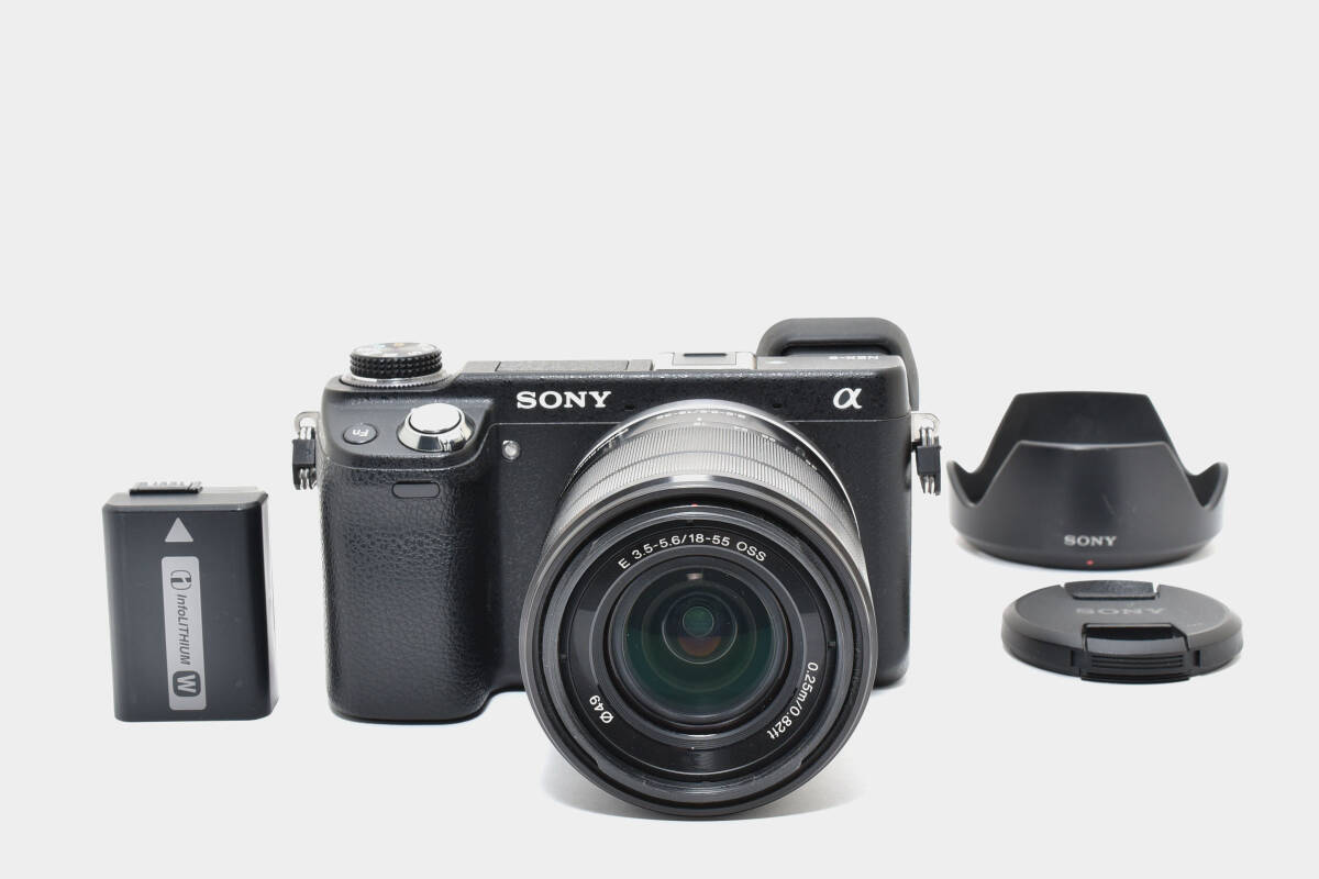 ★良品★ ソニー SONY NEX-6 ＋ E 18-55mm F3.5-5.6 OSS SEL1855 ★バッテリー付き！ ★ショット数5707回！　18-38-5#72 #7827