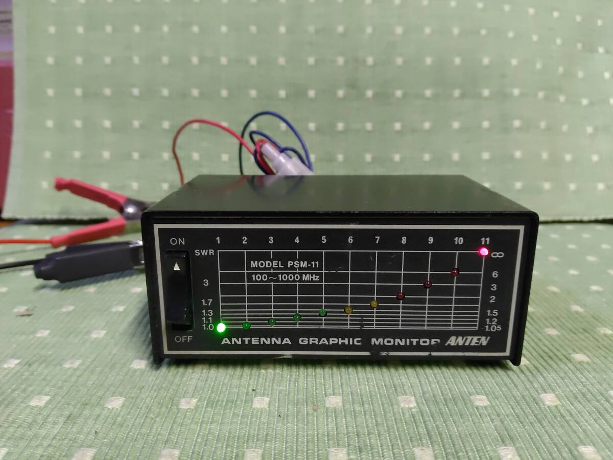 旧車に渋い！当時物ＡＮＴＥＮアンテン「ＰＳＭ－１１」グラフィックレベルメーターモニターSWR計（中古・通電ok）オネオクラ街道無線