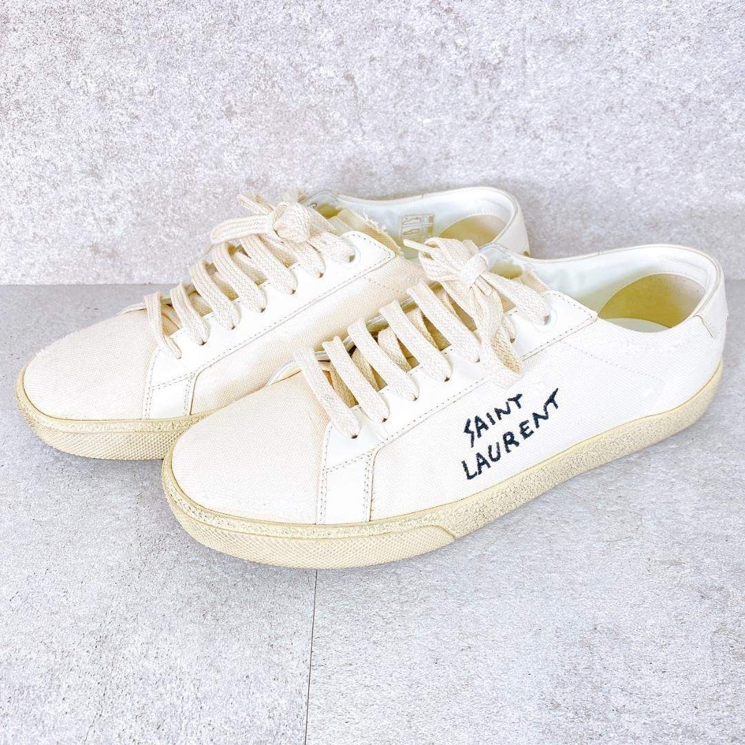 SAINT LAURENT コートクラシックスニーカー 23.5cm イタリア製