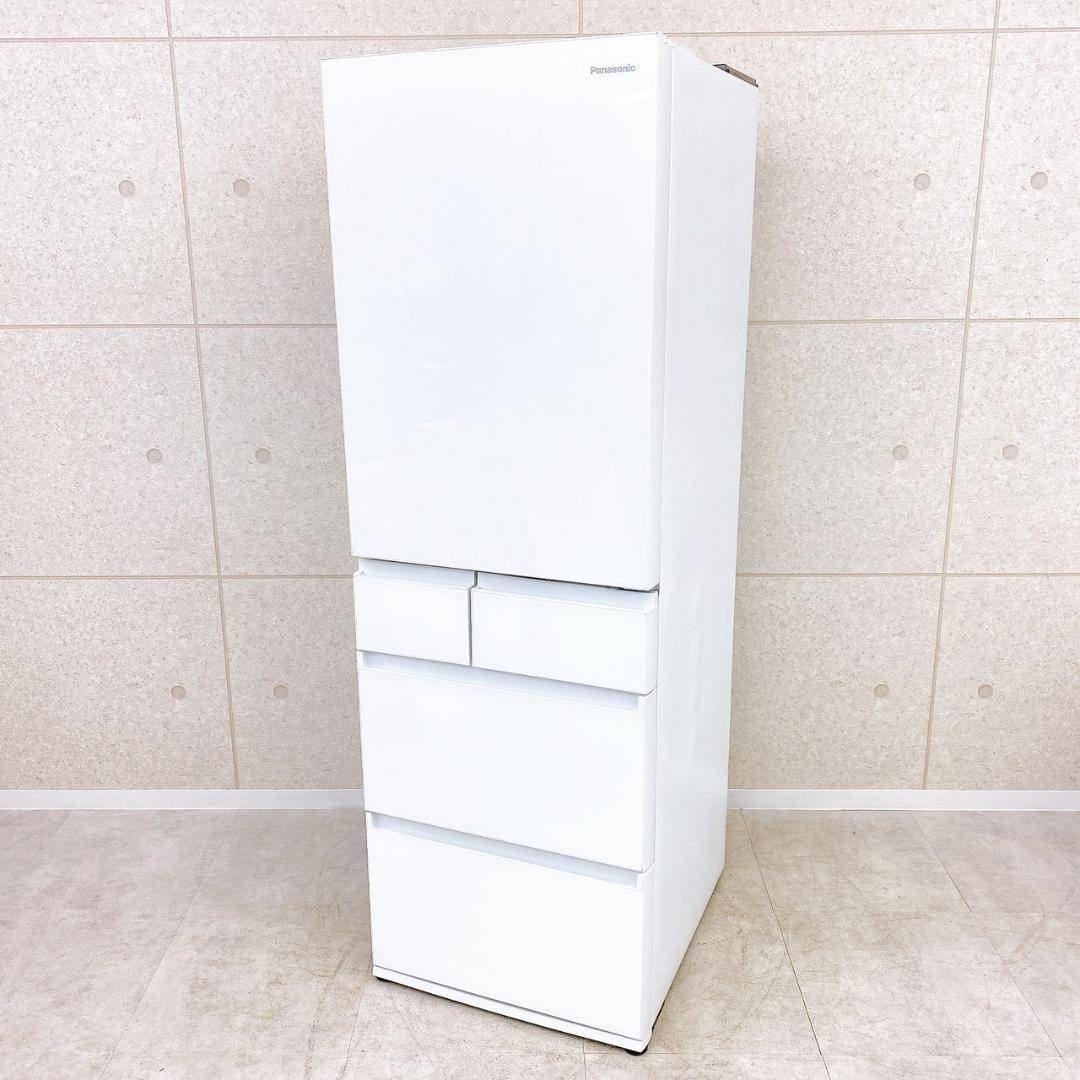 Panasonic 450L 冷蔵庫 NR-E457PX-W 2021年製