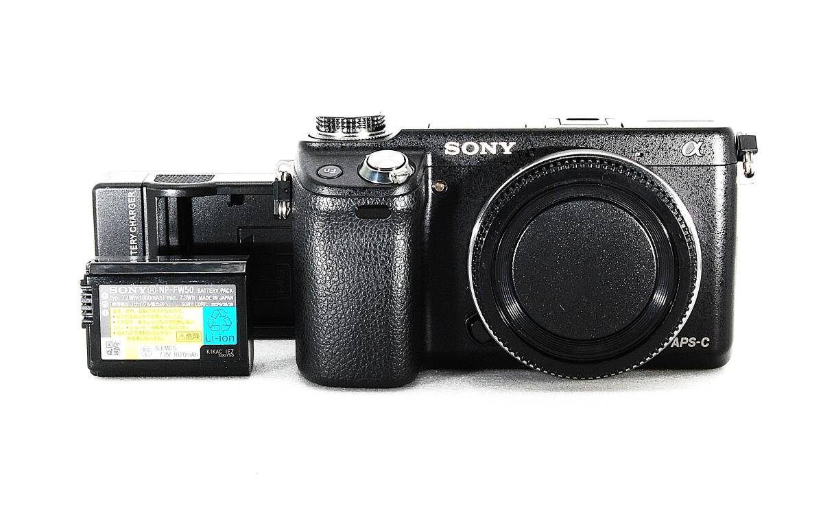 【美品】ソニーSONY α　NEX-6ブラック 本体のみ 19312809 