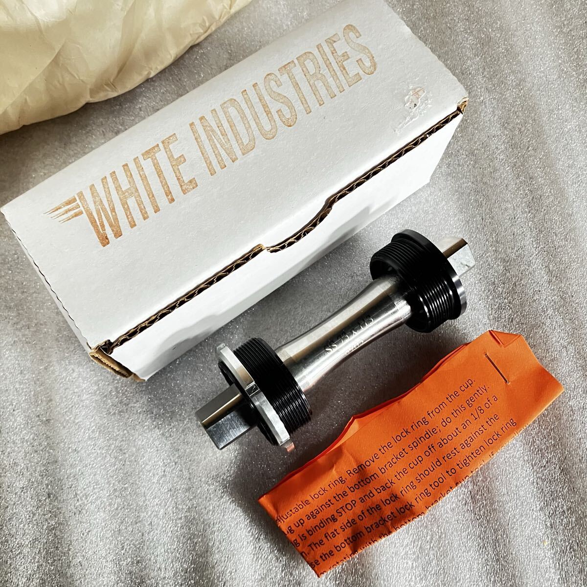 ◯未走行 WHITE INDUSTRIES スクエアBB 73-113mm ステンレス ボトムブラケット ホワイトインダストリー