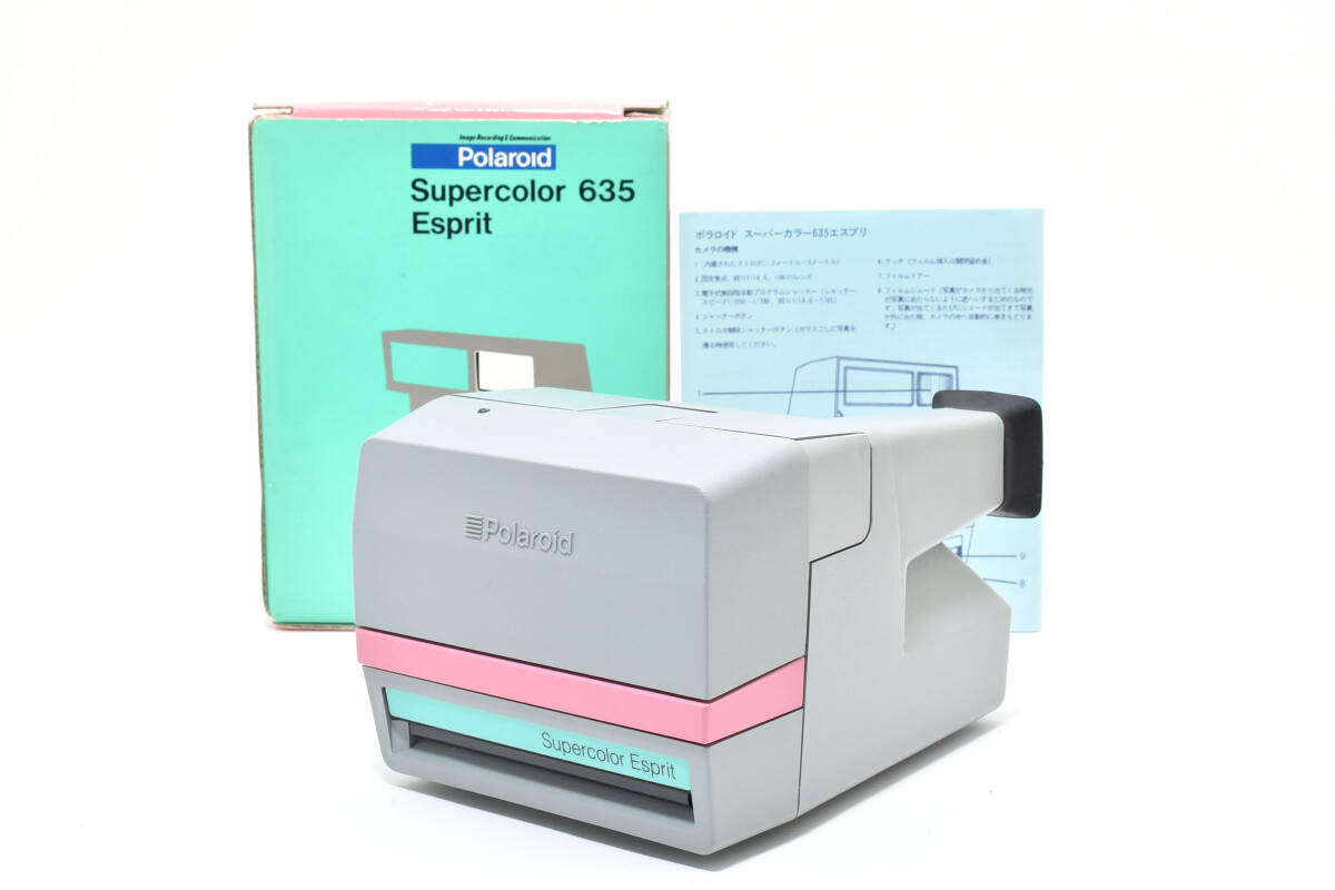 美品級★ POLAROID Supercolor 635 Esprit インスタントカメラ ポラロイド 箱付き