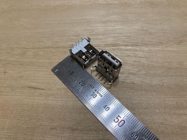 USB2.0 コネクタ2個セット　基盤取付　90度　補修　修理　　送料140円　DIY