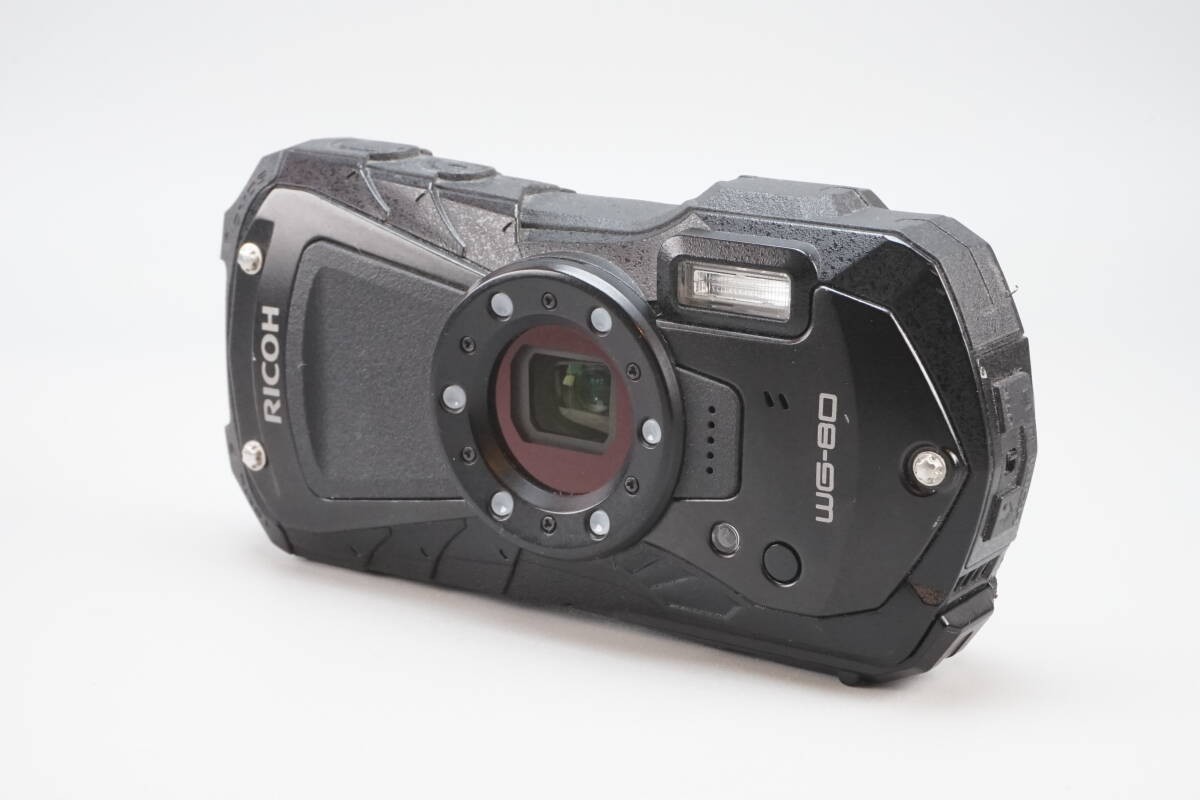 ★現状品★ RICOH リコー WG-80 ブラック 防水 コンパクトデジタルカメラ