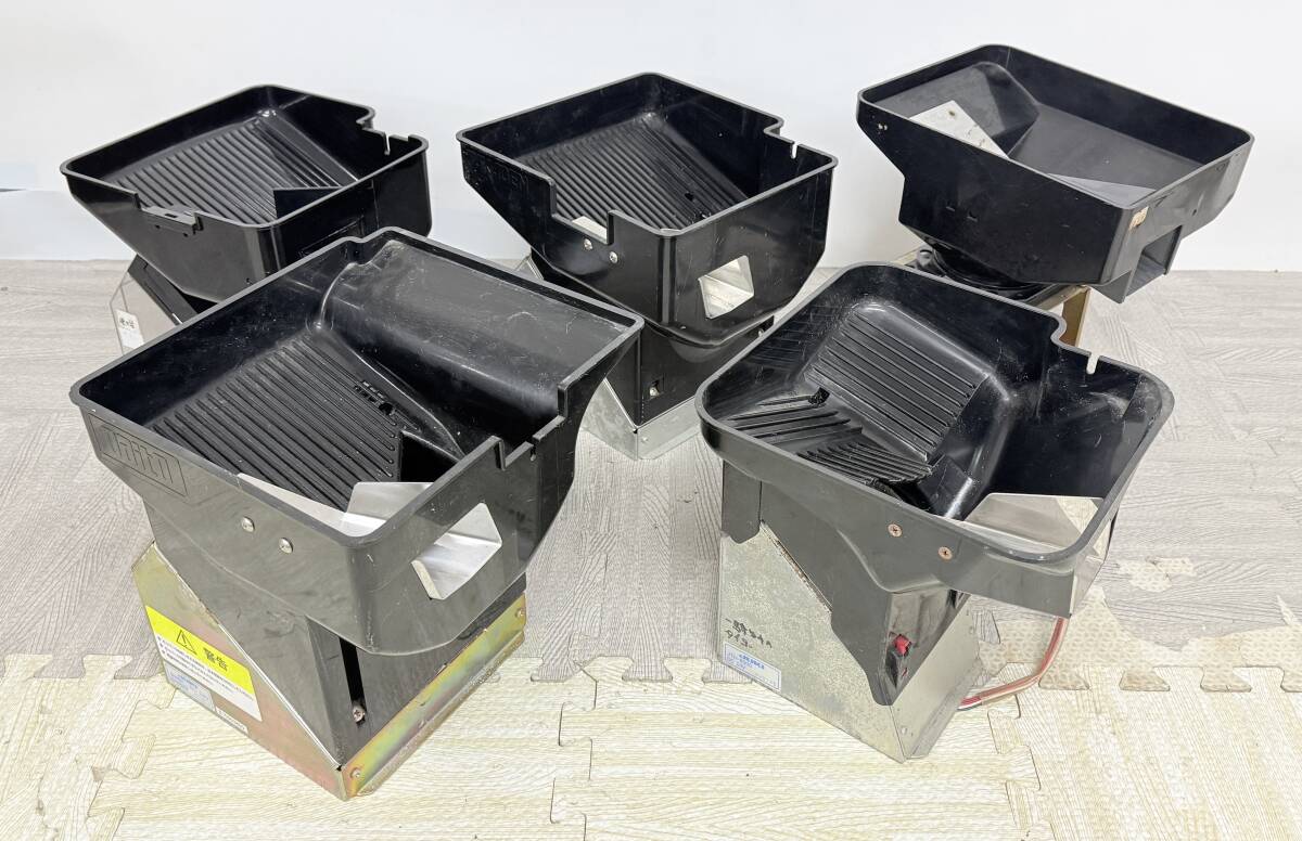 SY2-58 スロット ホッパー 5点まとめ M2Y / JSH-777C / MHP-1000S / JTH-8000 / JSH-666DG2 メダルホッパー パーツ 部品取り 現状品