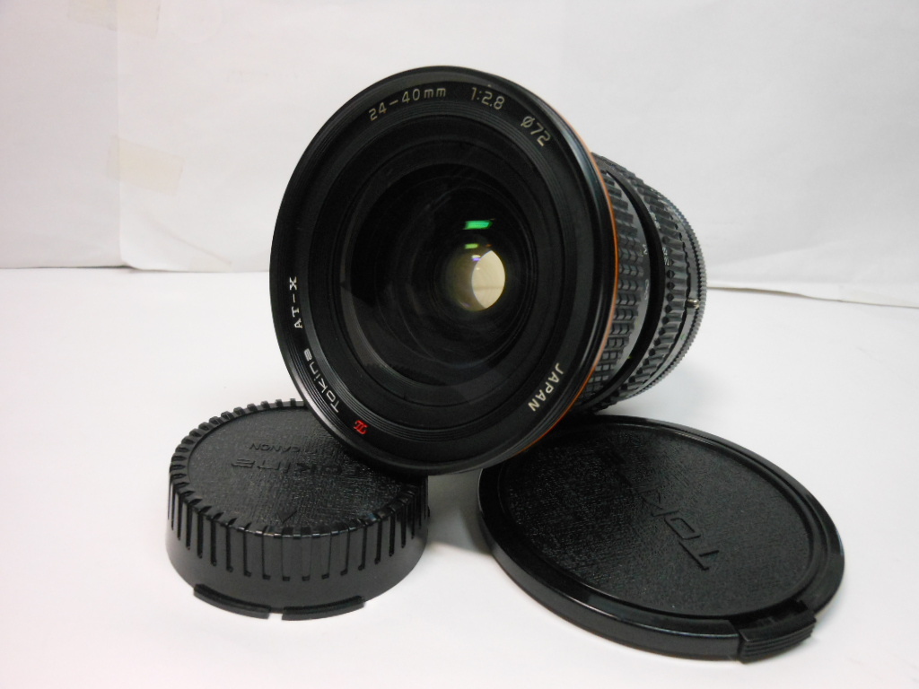 ☆希少銘玉広角レンズ 外観美品☆トキナー　Tokina　MF AT-X 24-40mm F2.8 CanonFD用♪　キヤノン