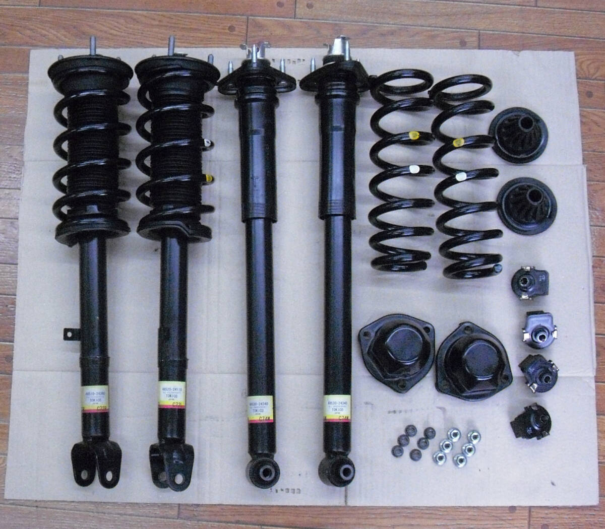 中古 トヨタ 純正 レクサス サスペンション RC 48510-24380 48520-24110 48530-24340 1台 TEMS RC200t RC350 Fスポ 管理m713 3010