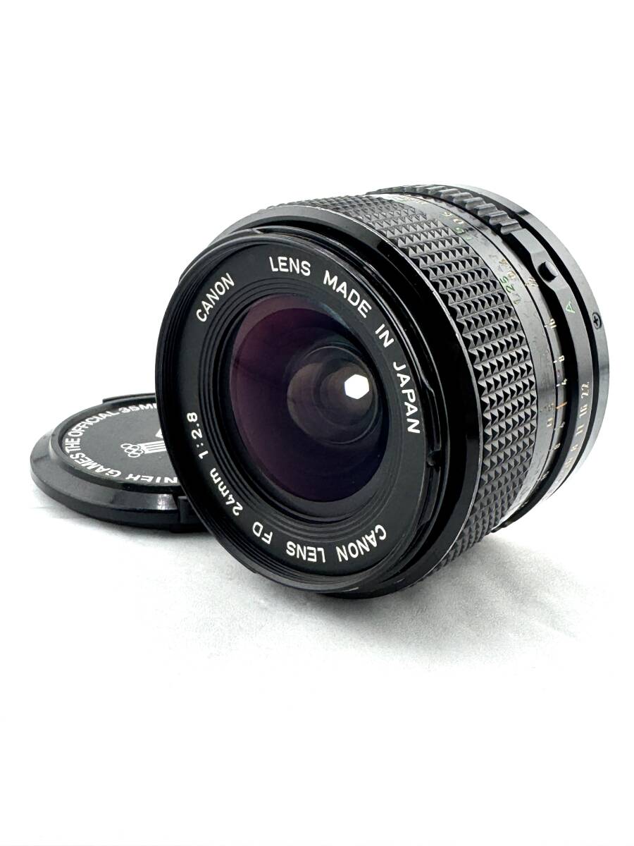 ★希少キャップ付き良品★Canon キャノン New FD 24mm F2.8 キヤノン / THE OFFICIAL 35MM CAMERA OF THE 1980 OLYMPIC WINTER GAMES　#519