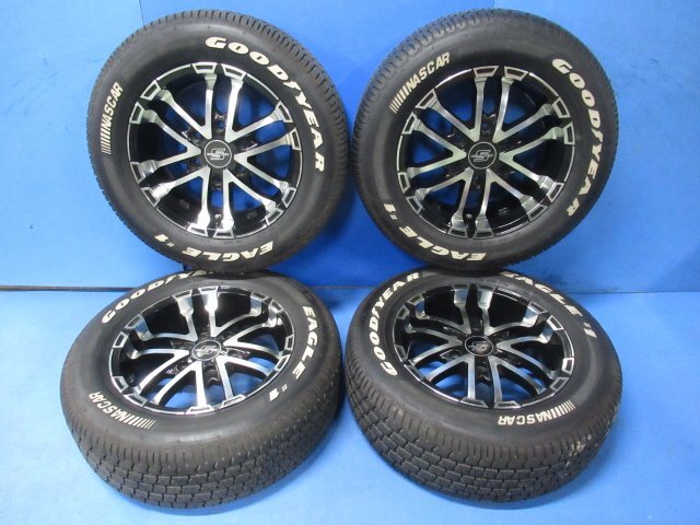 【軽傷】 アクト ゼロブレイクS ハイエース 200系 16インチ 6.5J +35 6穴 PCD139.7 P225/60R16 97S タイヤ ホイール 4本 (g016003)